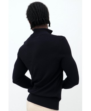 Pull à col zippé