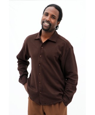 Chemise marron