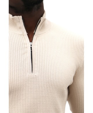 Pull à col zippé