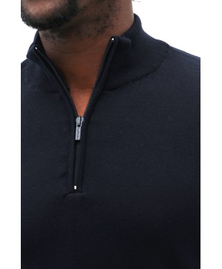 Pull à col zippé