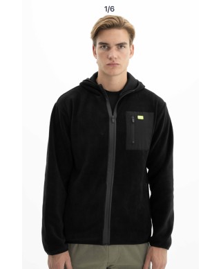 Veste polaire à capuche