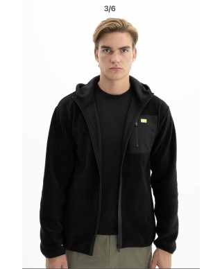 Veste polaire à capuche