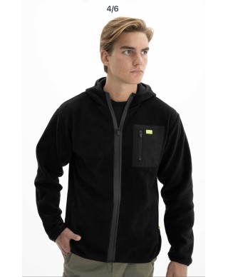 Veste polaire à capuche