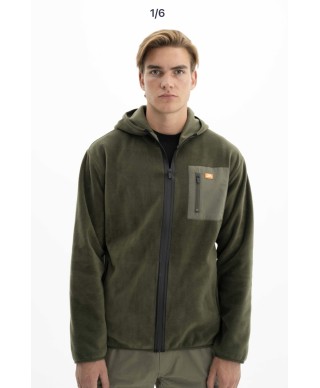 Veste polaire à capuche