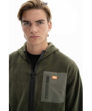 Veste polaire à capuche