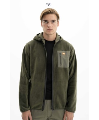 Veste polaire à capuche