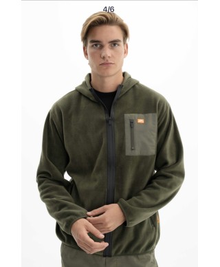 Veste polaire à capuche