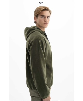 Veste polaire à capuche