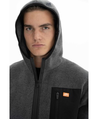 Veste polaire à capuche