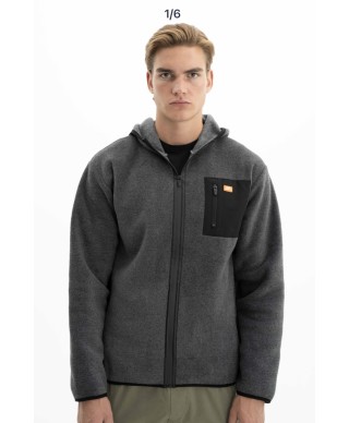 Veste polaire à capuche